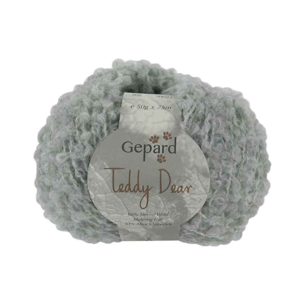 Gepard Teddy Dear, Farbe 502 – Light Grey – Alpaka und Schurwolle bei Lieblingsgarn
