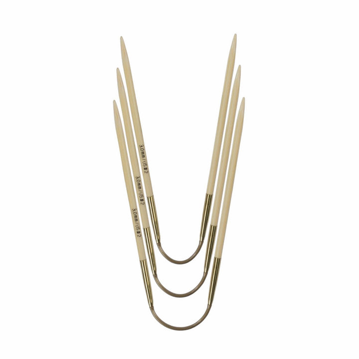 Addi 2 addiCraSyTrio Bamboo Rundstricknadel 24 cm - 560-2 Lieblingsgarn