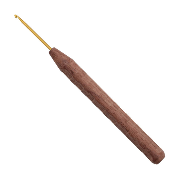 addiNature Wollhäkelnadel Walnut Gold, Farbe 16 – Holz und Metall bei Lieblingsgarn