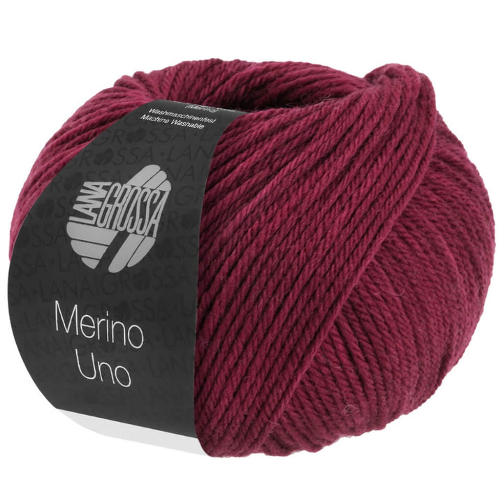 Lana Grossa Merino Uno 50 g, Farbe 59 Bordeaux – Merino bei Lieblingsgarn