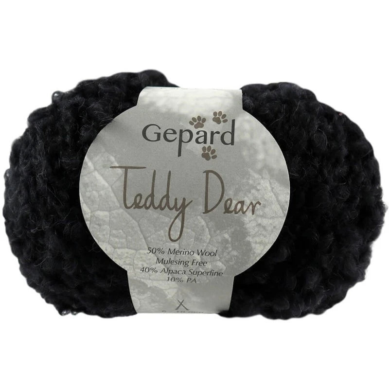 Gepard Teddy Dear, Farbe 599 – Black – Alpaka und Schurwolle bei Lieblingsgarn
