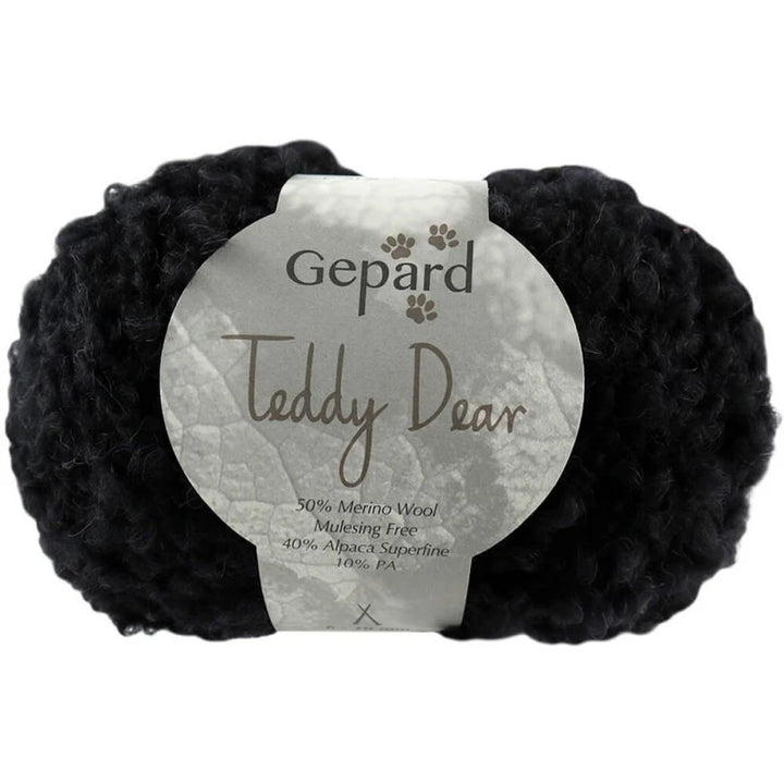 Gepard Teddy Dear, Farbe 599 – Black – Alpaka und Schurwolle bei Lieblingsgarn