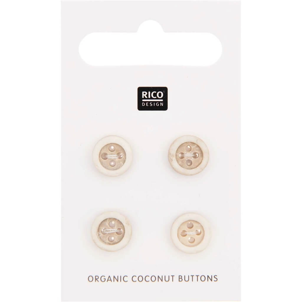 Rico Design Kokosnuss Knöpfe 10 mm bei bei bei bei Lieblingsgarn