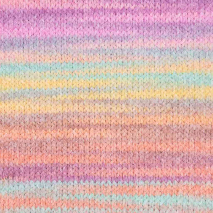 Gründl Mellow, Farbe 04  apricot violett rosa eisblau sonnengelb pfirsich – Merino und Synthetik bei Lieblingsgarn