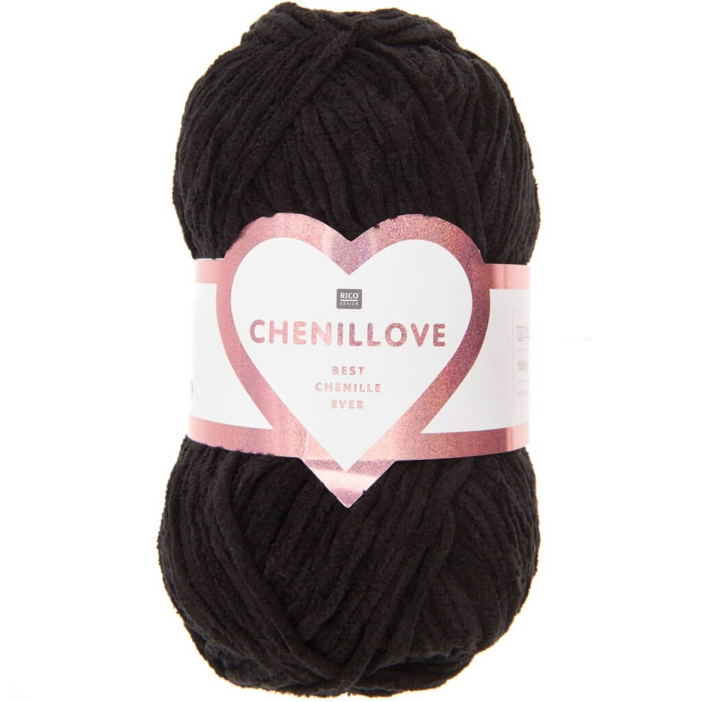 Rico Design Creative Chenillove, Farbe 14  schwarz – Polyester bei Lieblingsgarn
