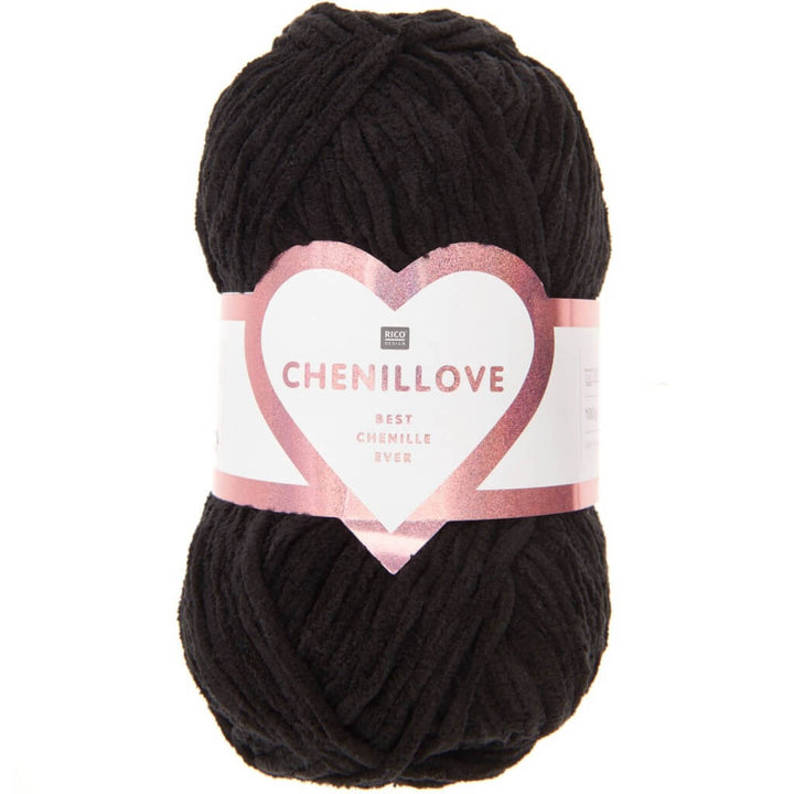 Rico Design Creative Chenillove, Farbe 14  schwarz – Polyester bei Lieblingsgarn