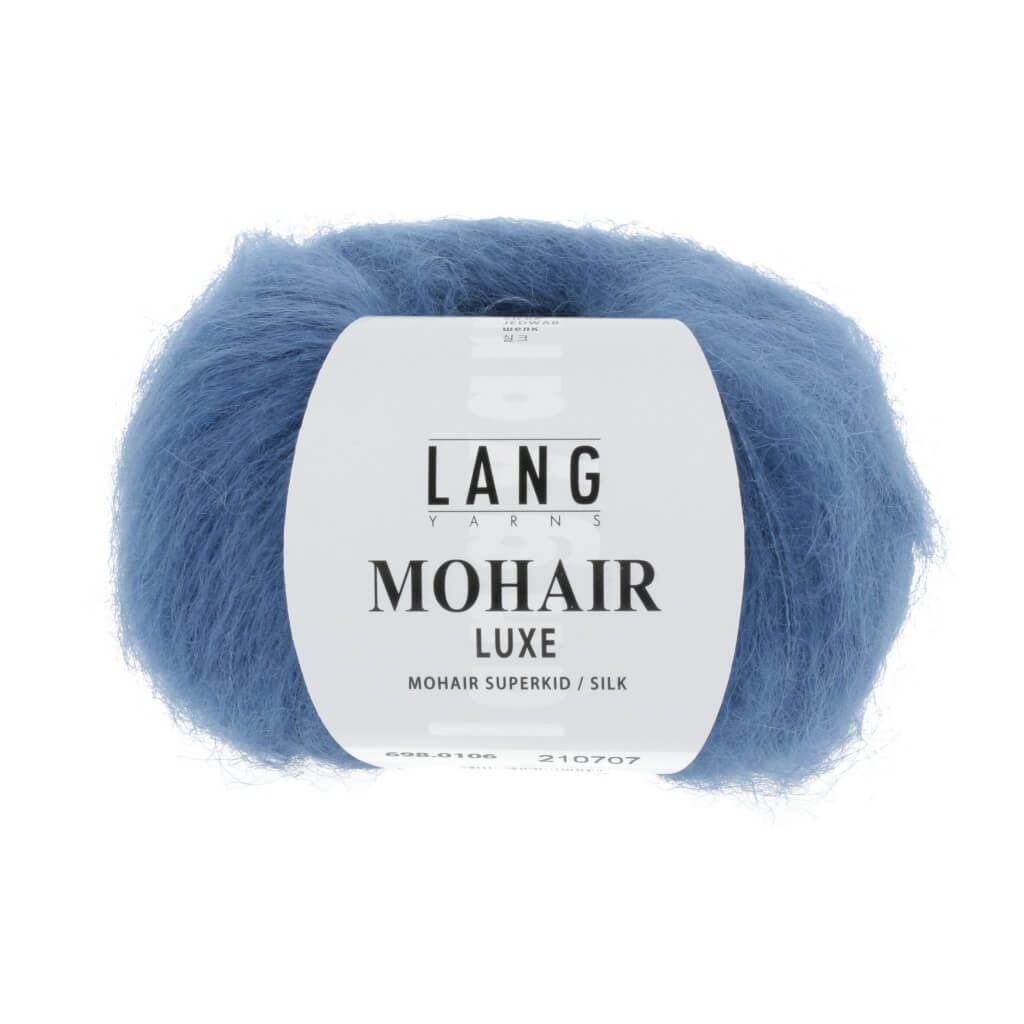 Lang Yarns Mohair Luxe, Farbe 106 Blau – Mohair und Seide bei Lieblingsgarn