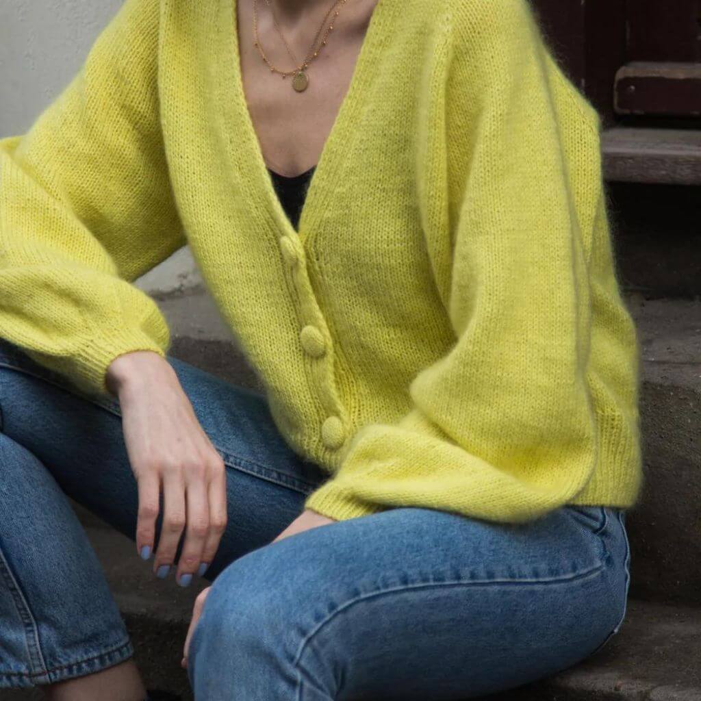 PetiteKnit Pattern Leichter Balloncardigan Strickanleitung - PetiteKnit (Heft) bei bei bei bei Lieblingsgarn