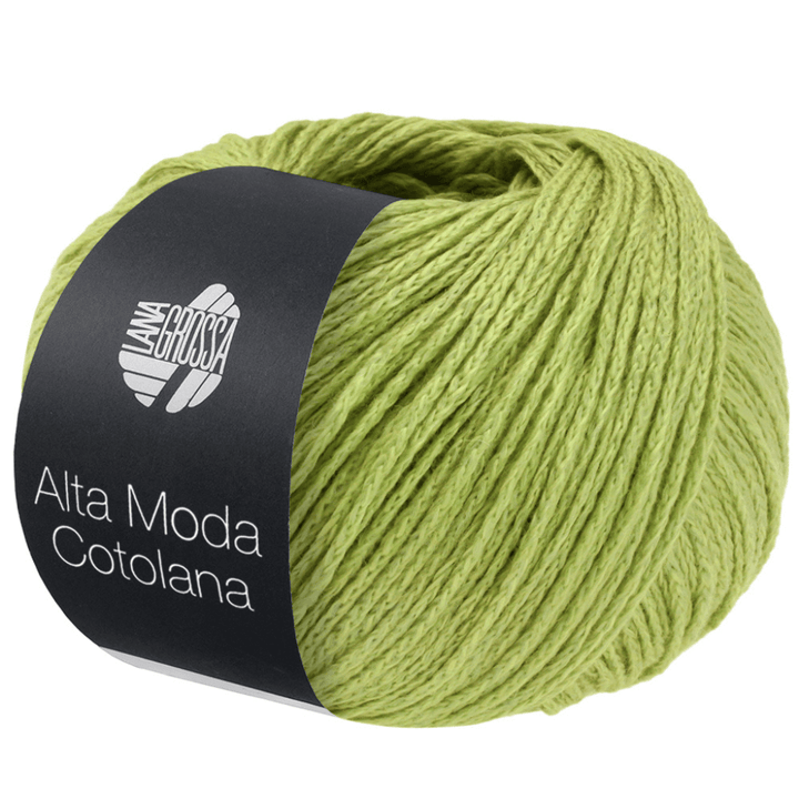 Lana Grossa Alta Moda Cotolana, Farbe 71 Frühlingsgrün – Baumwolle, Merino und Polyamid bei Lieblingsgarn
