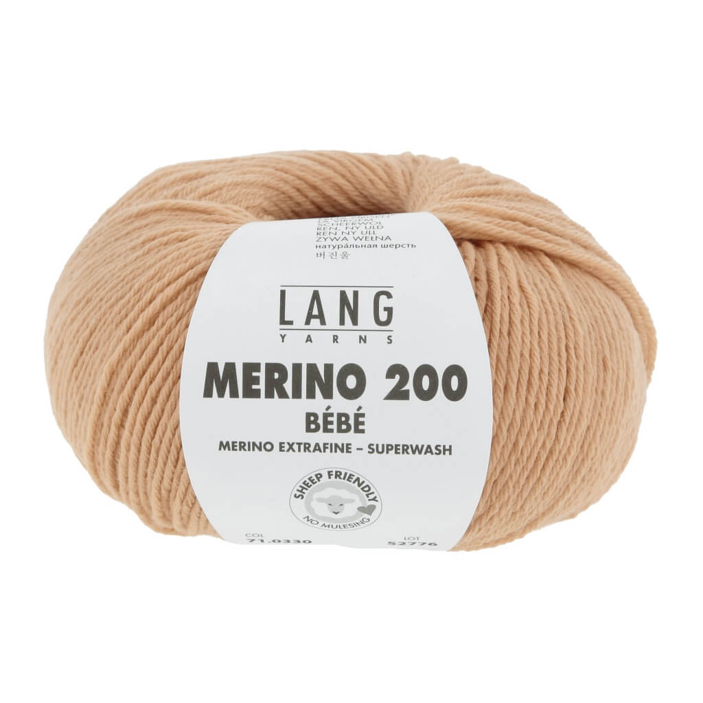 Lang Yarns 71.0330 - Lachs Lang Yarns Merino 200 Bebe - 50g bei bei bei bei Lieblingsgarn