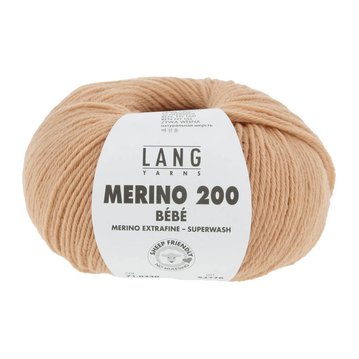 Lang Yarns 71.0330 - Lachs Lang Yarns Merino 200 Bebe - 50g bei bei bei bei Lieblingsgarn