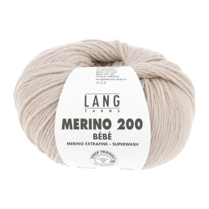 Lang Yarns Merino 200 Bebe - 50g, Farbe 426 Sand – Merino und Schurwolle bei Lieblingsgarn