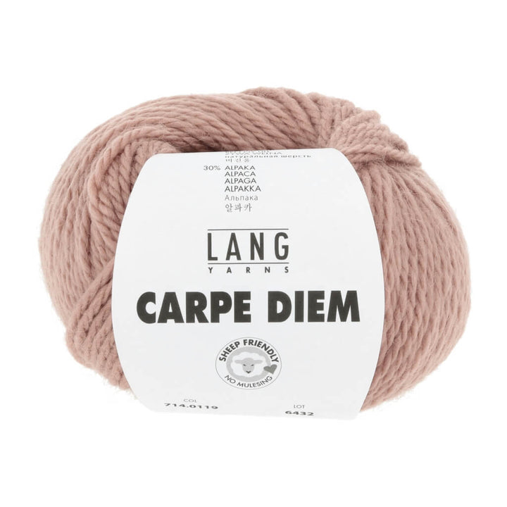 Lang Yarns Carpe Diem, Farbe 119 puderrosa – Alpaka und Schurwolle bei Lieblingsgarn