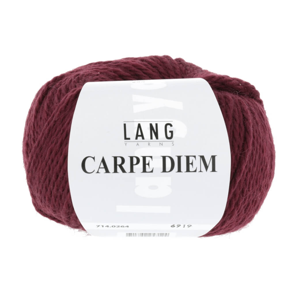 Lang Yarns Carpe Diem, Farbe Bordeaux 0264 – Alpaka und Schurwolle bei Lieblingsgarn