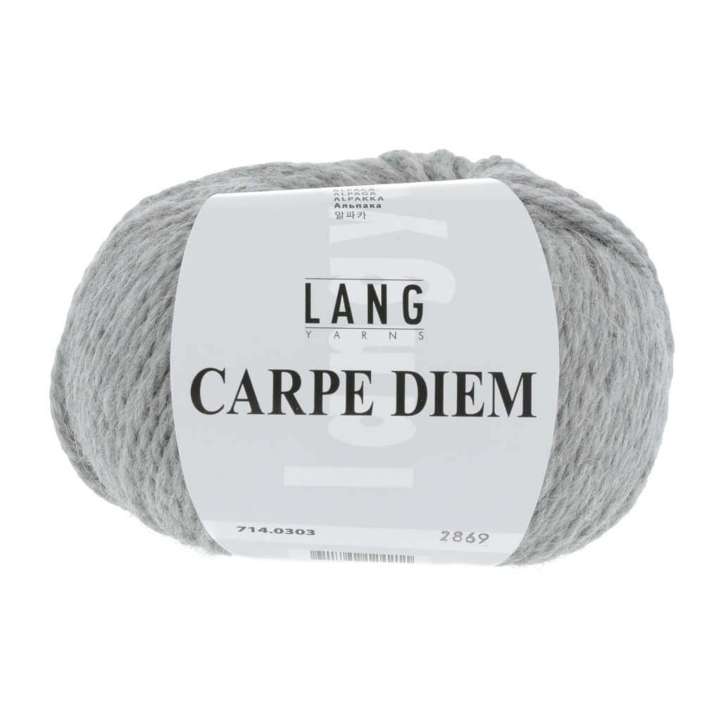 Lang Yarns Carpe Diem, Farbe Hellgrau Mélange – Alpaka und Schurwolle bei Lieblingsgarn