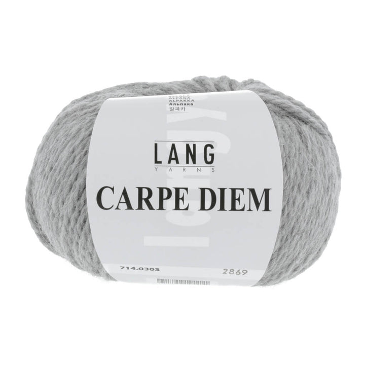 Lang Yarns Carpe Diem, Farbe Hellgrau Mélange – Alpaka und Schurwolle bei Lieblingsgarn