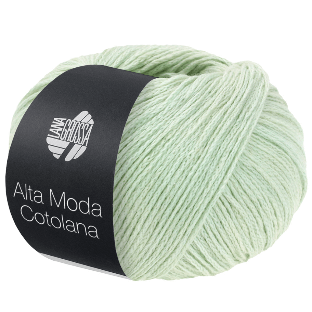 Lana Grossa Alta Moda Cotolana, Farbe 72 Weißgrün – Baumwolle, Merino und Polyamid bei Lieblingsgarn