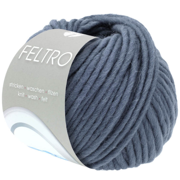 Lana Grossa 73 - Rauchblau Lana Grossa Feltro 50g Lieblingsgarn
