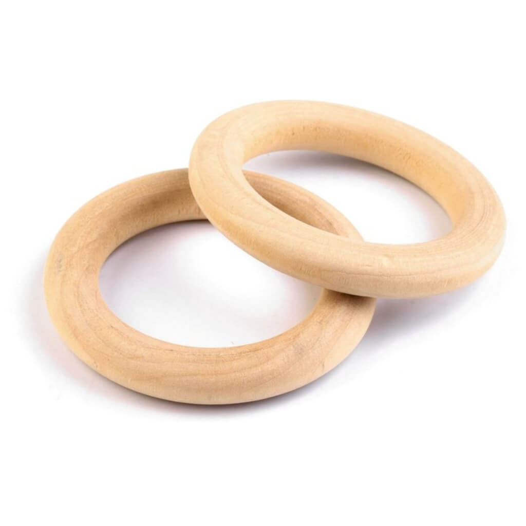 Stoklasa 10 Holzringe aus Birke 49 mm bei bei bei bei Lieblingsgarn