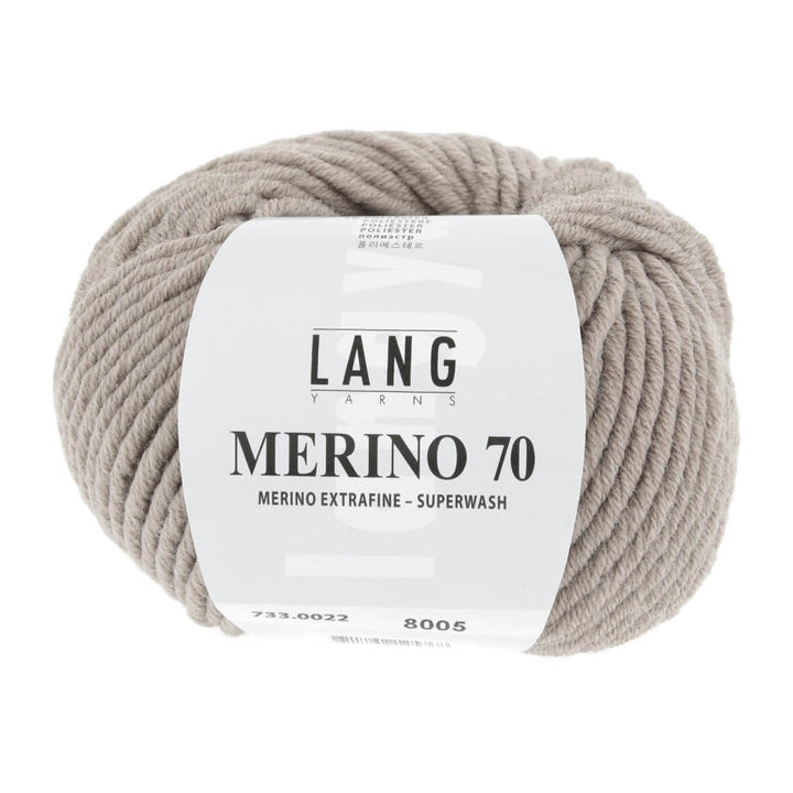 Lang Yarns Merino 70, Farbe 733.0022 Beige Mélange – Merino und Polyester bei Lieblingsgarn