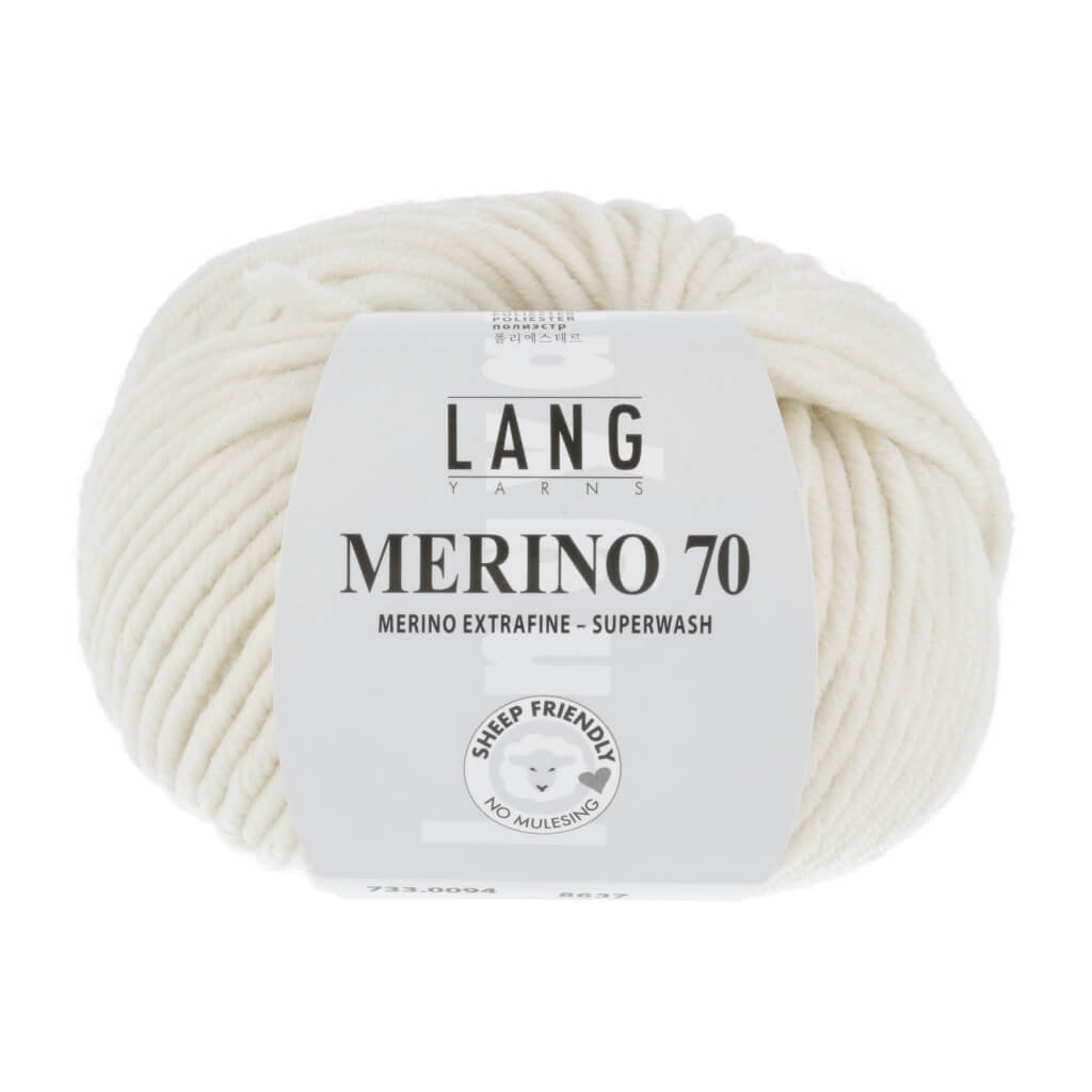 Lang Yarns Merino 70, Farbe 733.0094 Offwhite – Merino und Polyester bei Lieblingsgarn