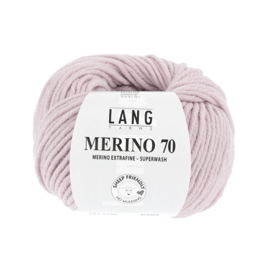 Lang Yarns Merino 70, Farbe 733.0109 Rosa – Merino und Polyester bei Lieblingsgarn