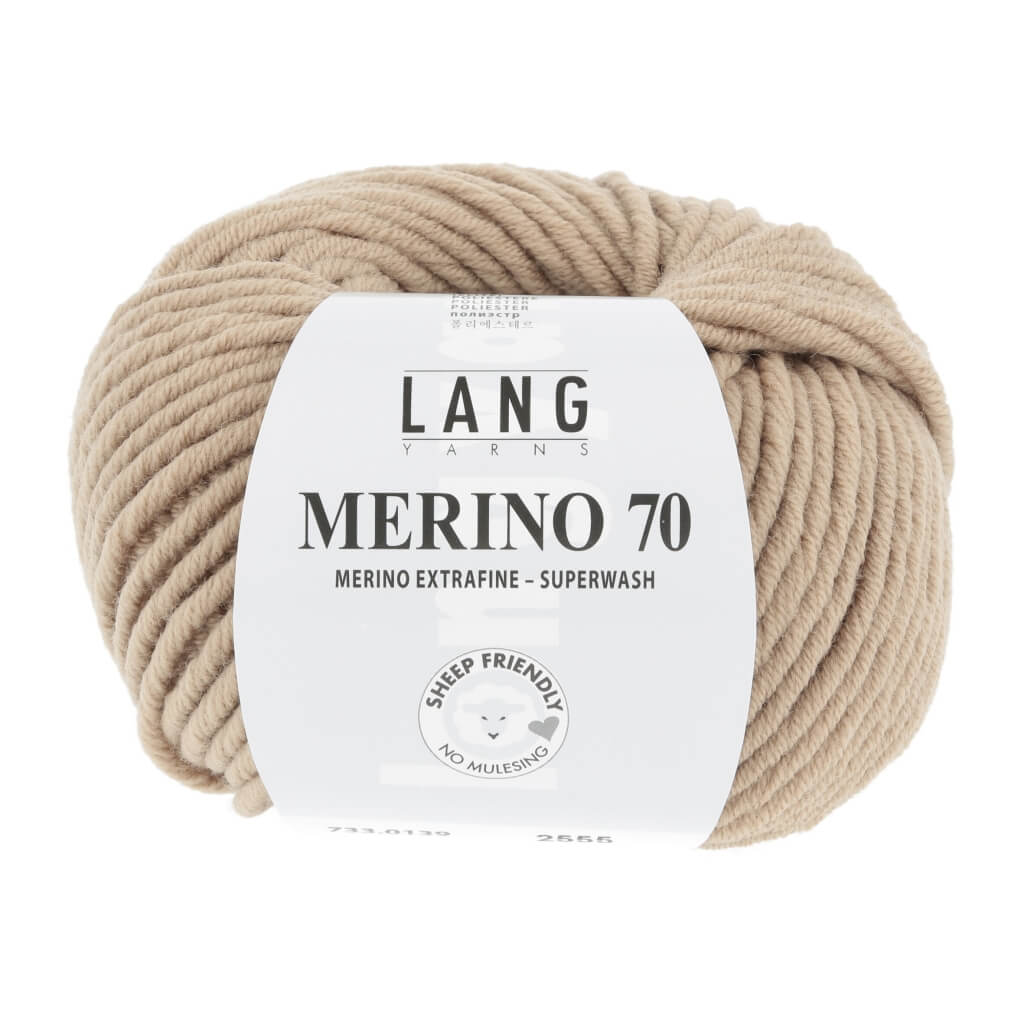 Lang Yarns Merino 70, Farbe 733.0139 Camel – Merino und Polyester bei Lieblingsgarn