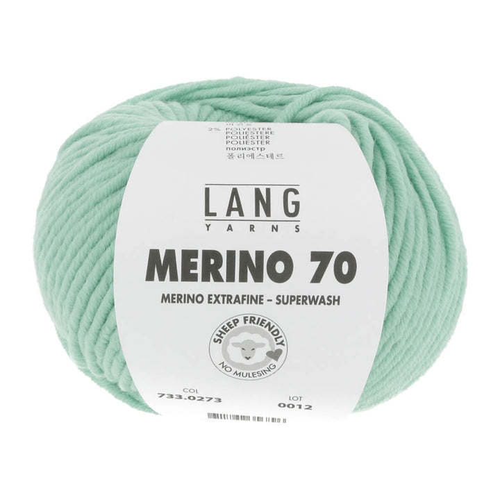 Lang Yarns Merino 70, Farbe 273 Jade Hell – Merino und Polyester bei Lieblingsgarn