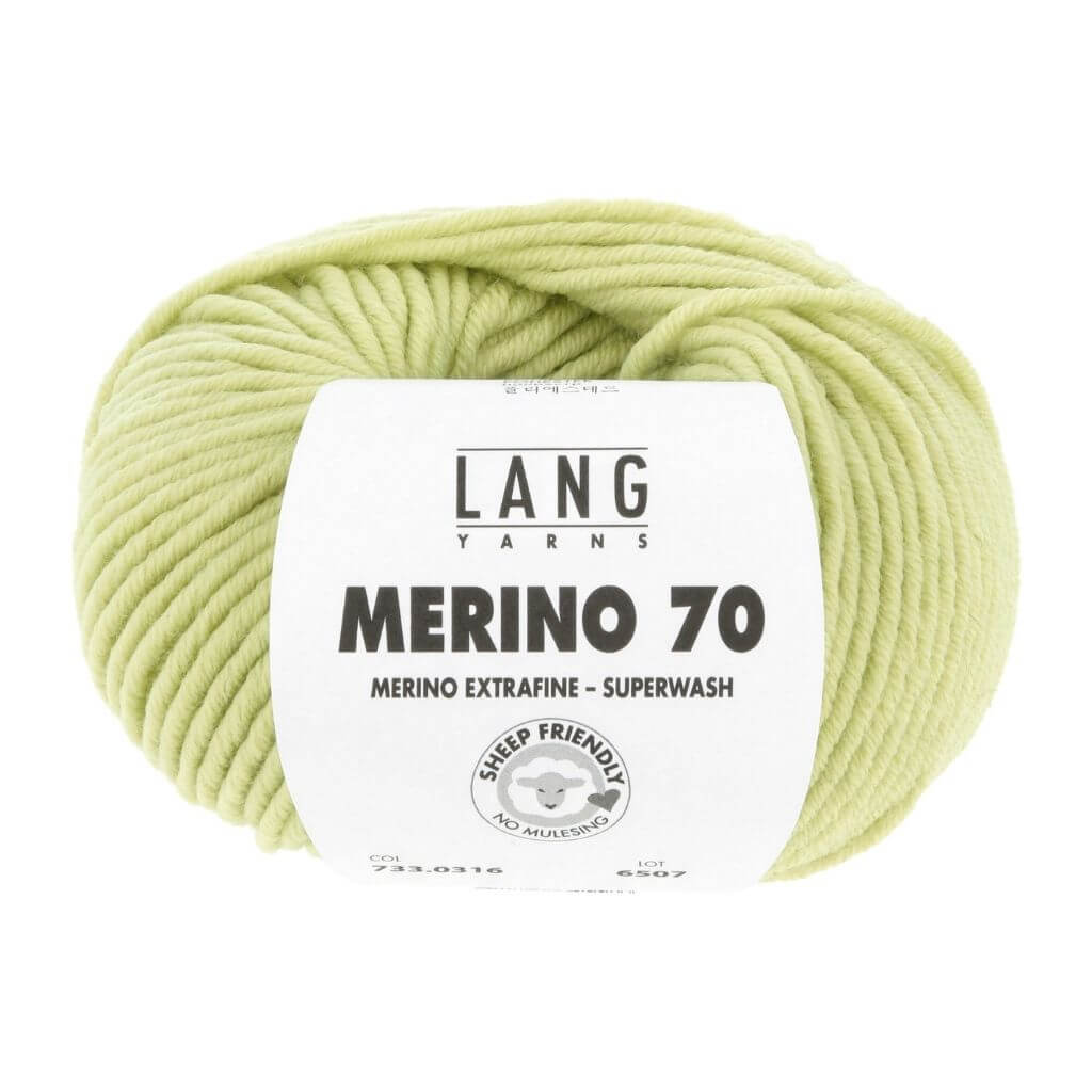 Lang Yarns Merino 70, Farbe 316 matcha – Merino und Polyester bei Lieblingsgarn