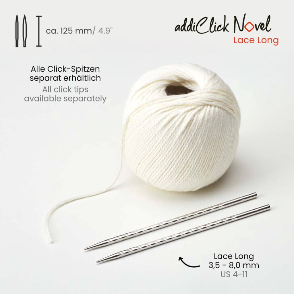 Addi addiClick Novel Lace Long Nadelspitzen bei bei bei bei bei bei bei bei Lieblingsgarn