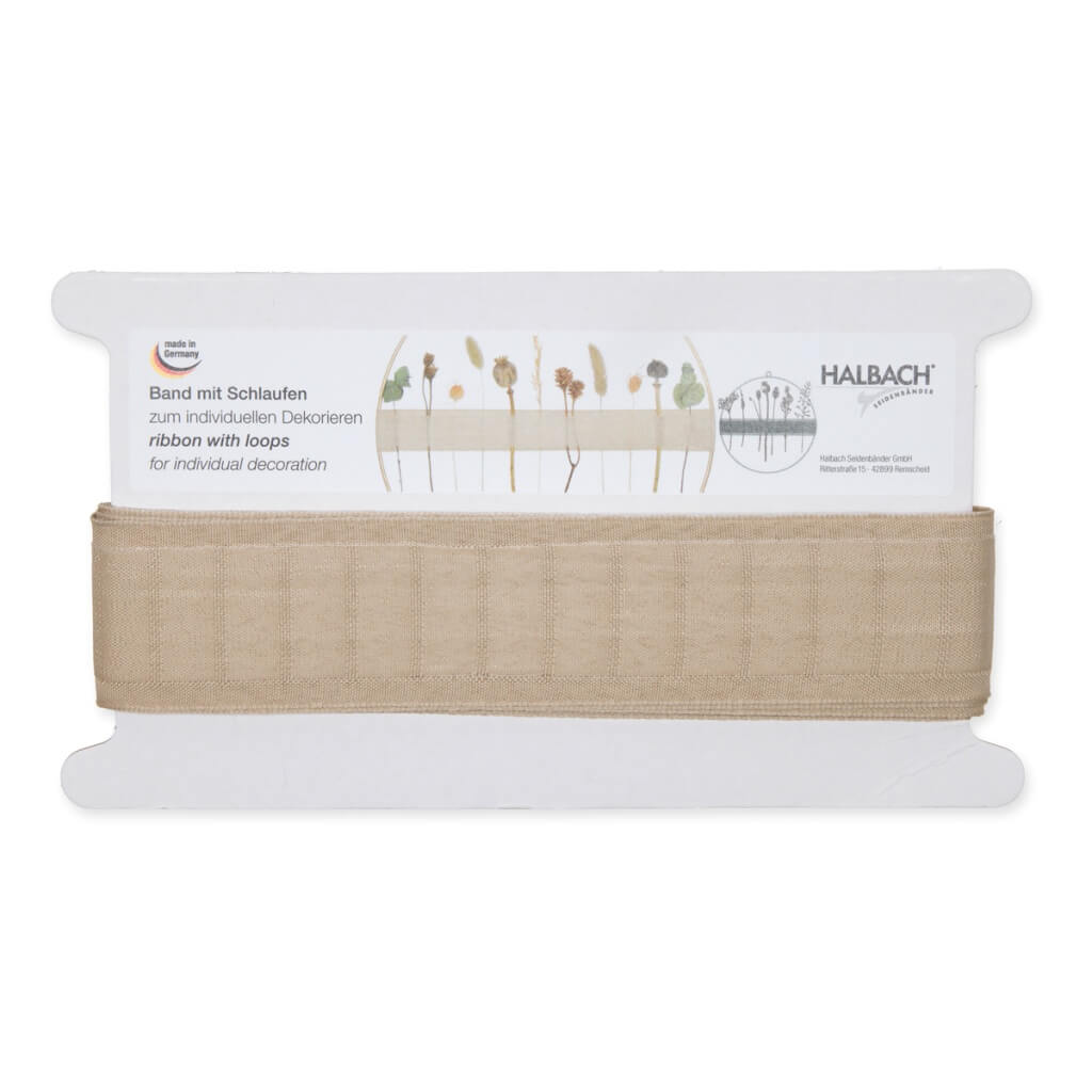 Halbach Webband mit Schlaufen, Farbe 71 linen – Synthetik bei Lieblingsgarn