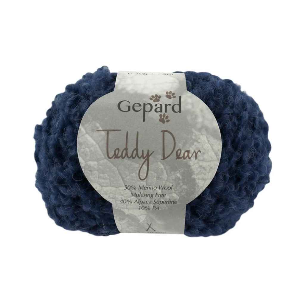 Gepard Teddy Dear, Farbe 780 – Marine Blue – Alpaka und Schurwolle bei Lieblingsgarn