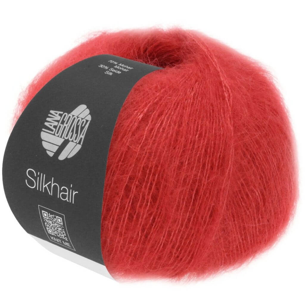 Lana Grossa 008 - Kirschrot Lana Grossa Silkhair Lieblingsgarn