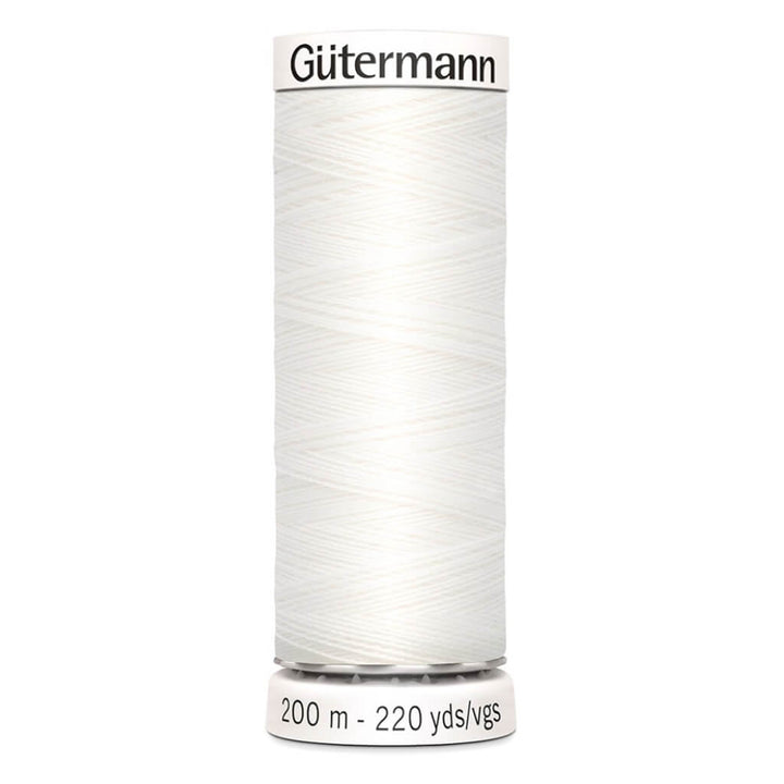 Gütermann Nähfaden Mara Allesnäher 200 m, Farbe 800 weiß – Synthetik bei Lieblingsgarn