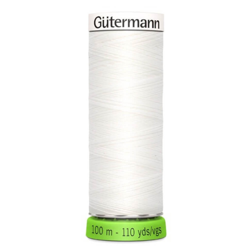 Gütermann Nähfaden Allesnäher rPET 100 m, Farbe 800 Weiss – Polyester bei Lieblingsgarn