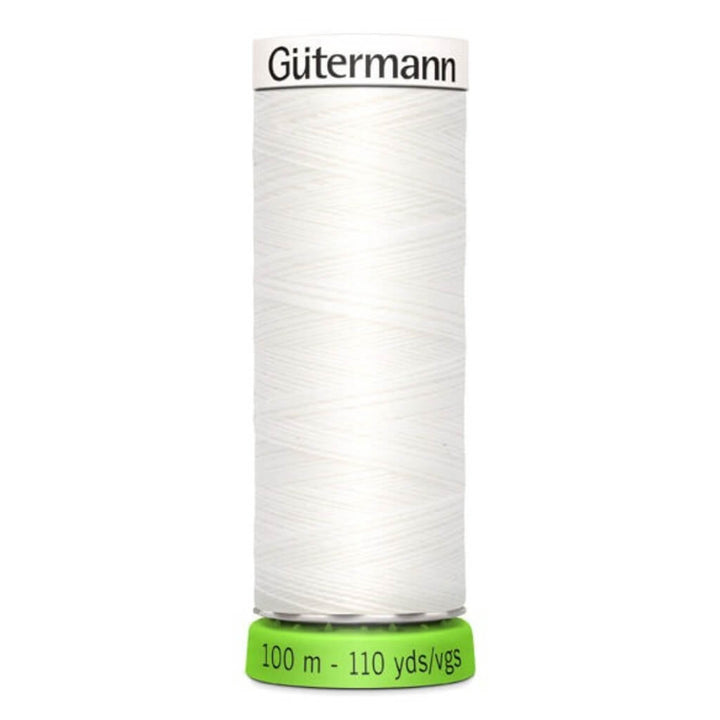 Gütermann Nähfaden Allesnäher rPET 100 m, Farbe 800 Weiss – Polyester bei Lieblingsgarn