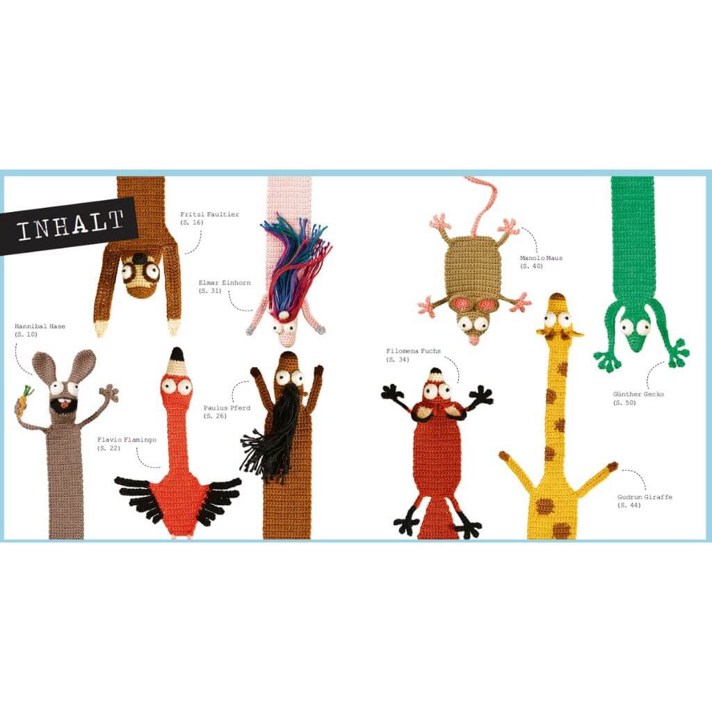 Topp TOPP Tierische Lesezeichen zum Häkeln by Supergurumi bei bei bei bei Lieblingsgarn