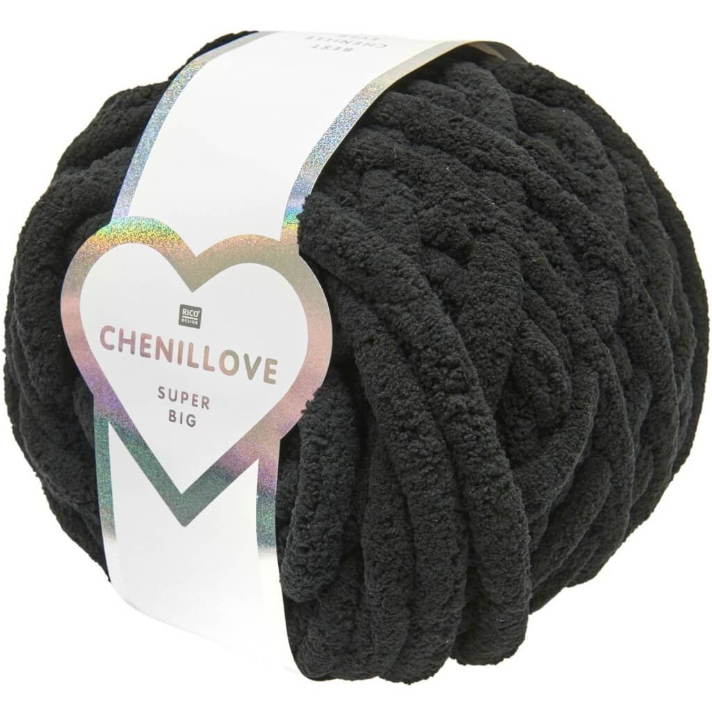 Rico Design 008 - Schwarz Rico Design Chenillove Super Big Lieblingsgarn