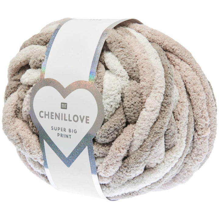 Rico Design Chenillove Super Big Print, Farbe 001 Natur – Synthetik bei Lieblingsgarn
