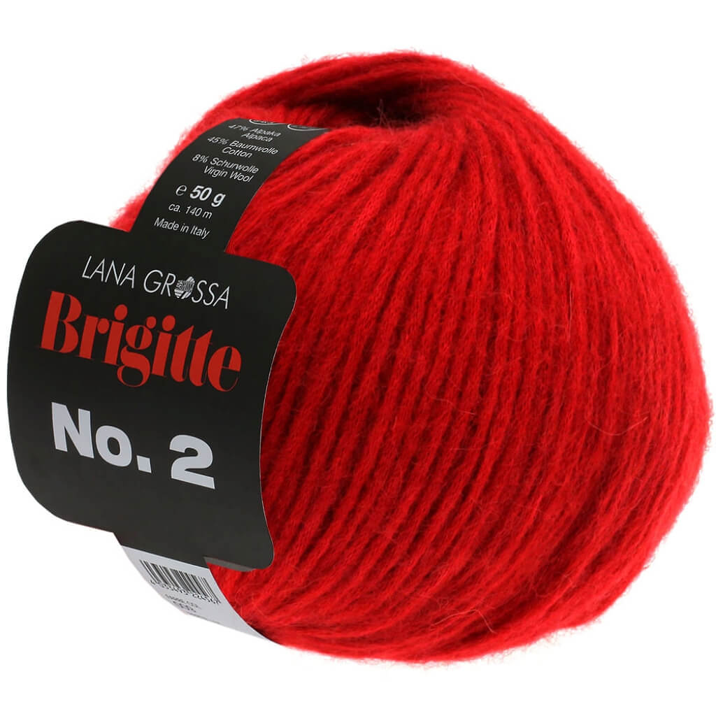 Lana Grossa 9 - Rot Lana Grossa Brigitte No. 2 50 g Lieblingsgarn