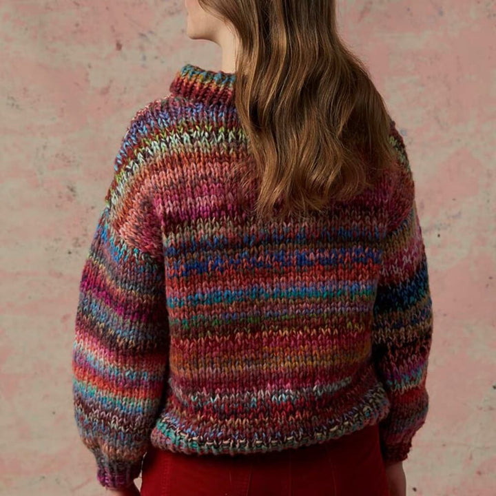 Lang Yarns Pattern Bunter Pullover mit Farbverlauf Strickanleitung - Lang Yarns (PDF) bei bei bei bei bei bei Lieblingsgarn