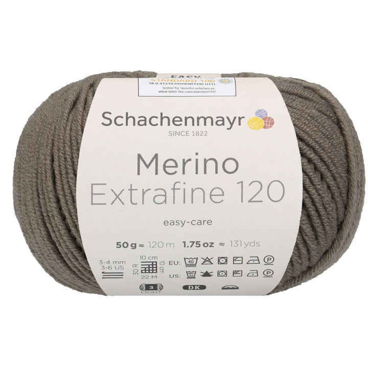 Schachenmayr 116 - Taupe Schachenmayr Merino Extrafine 120 - Merinogarn Lieblingsgarn