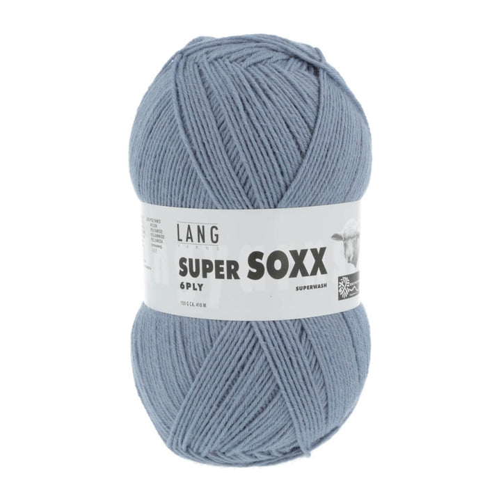 Lang Yarns 907.0020 - Hellblau Lang Yarns Super Soxx 6-fach - 150g Lieblingsgarn