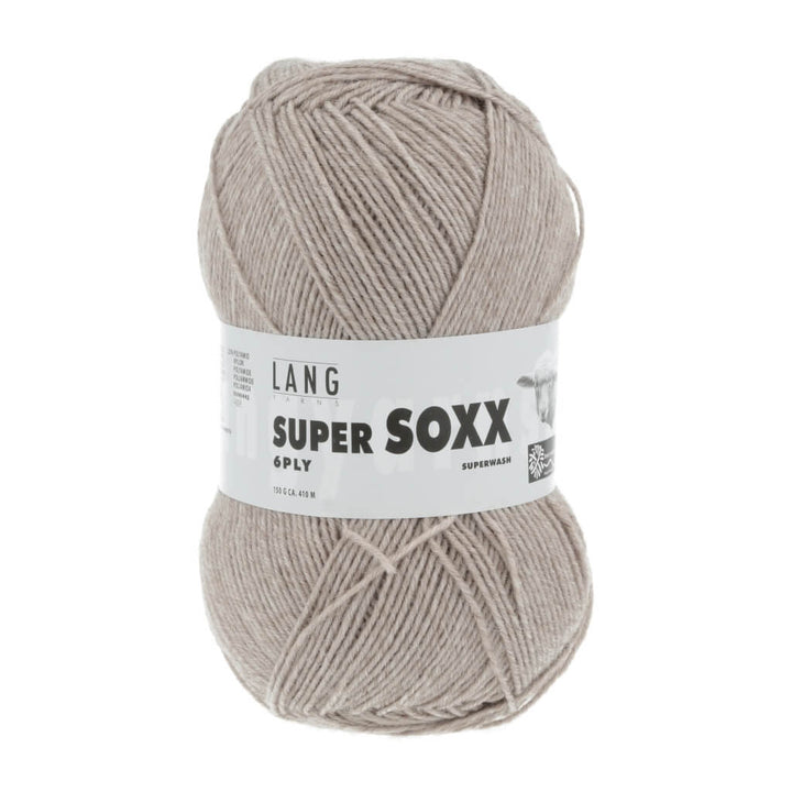 Lang Yarns 907.0022 - Sand Mélange Lang Yarns Super Soxx 6-fach - 150g Lieblingsgarn