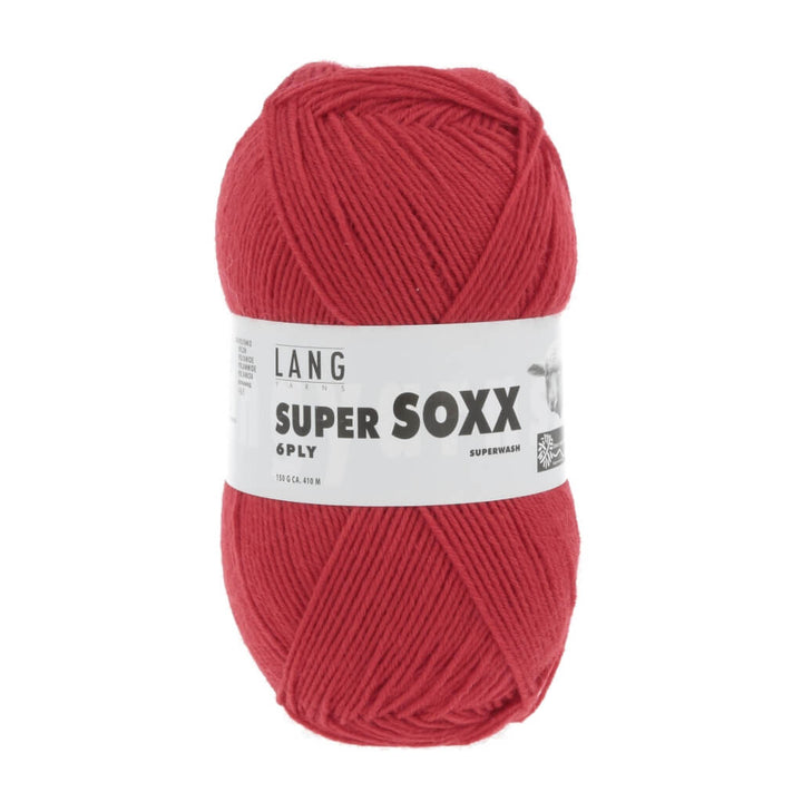 Lang Yarns 907.0060 - Rot Lang Yarns Super Soxx 6-fach - 150g Lieblingsgarn
