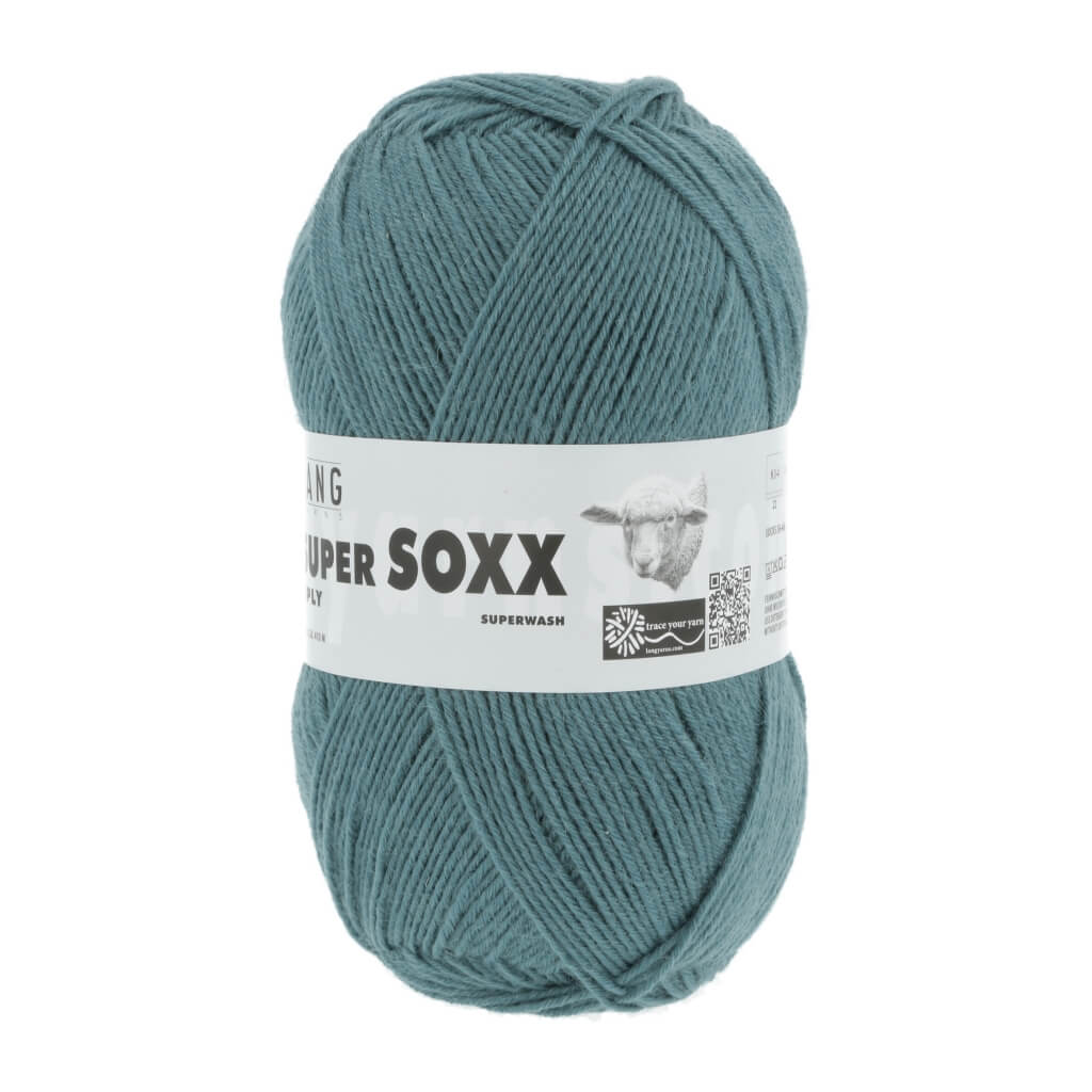 Lang Yarns 907.0088 - Petrol Lang Yarns Super Soxx 6-fach - 150g Lieblingsgarn