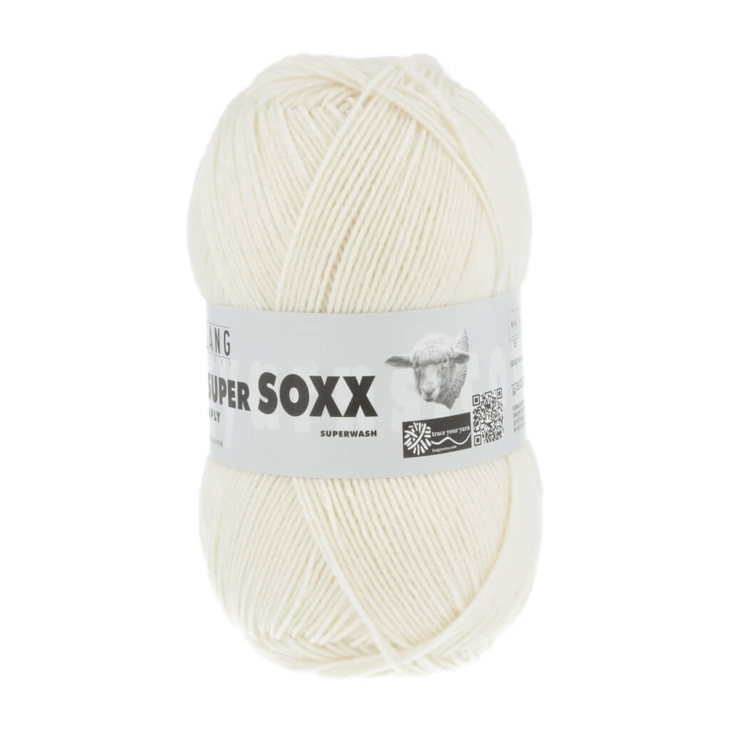 Lang Yarns 907.0094 - Offwhite Lang Yarns Super Soxx 6-fach - 150g Lieblingsgarn