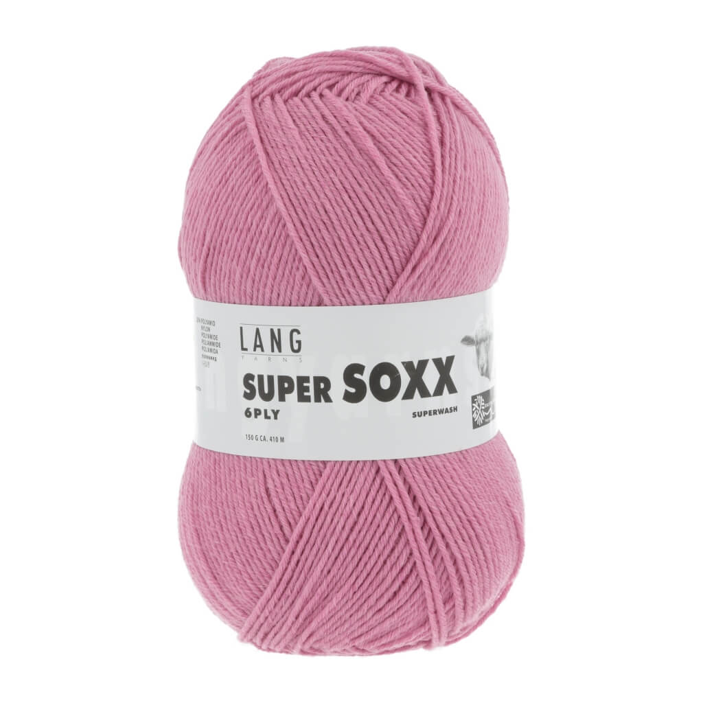 Lang Yarns 907.0119 - Rosa Dunkel Lang Yarns Super Soxx 6-fach - 150g Lieblingsgarn