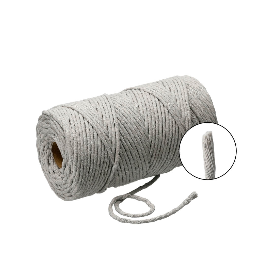 Lieblingsgarn Light Grey Filani Lieblingsgarn - Makramee Garn 3 mm x 130 m Lieblingsgarn