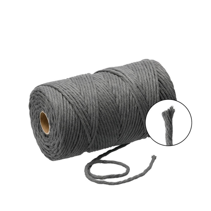 Lieblingsgarn Graphite Grey Filani Lieblingsgarn - Makramee Garn 3 mm x 130 m Lieblingsgarn